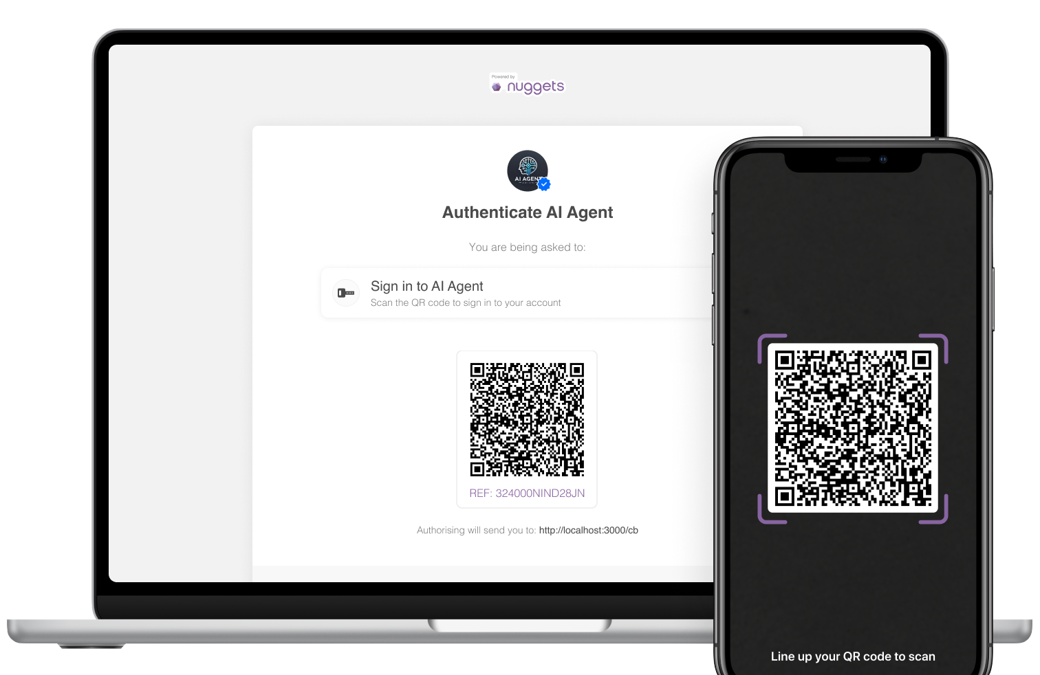 Nuggets AI Agent QR Code Scan